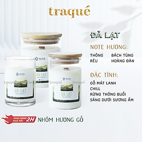 Nến thơm tinh dầu cao cấp không khói an toàn Candle Cup - ĐÀ LẠT - M - 200G CÓ NẮP