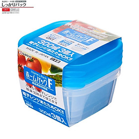 Mua Set 3 hộp nhựa đựng & bảo quản thức ăn Nakaya 300ml - MADE IN JAPAN