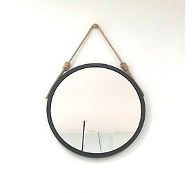 GƯƠNG TRÒN TREO TƯỜNG KHUNG GỖ HÀN QUỐC - CIRCLE MIRROR