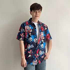 ÁO SƠ MI HOẠ TIẾT HOA MÀU CỰC ĐẸP , HOT 2021 KME FASHION