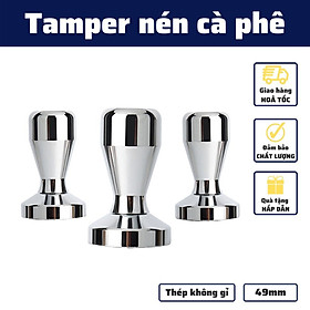 Mua Tamper 49mm và OCD inox 304 cao cấp đường kính 51-53-58mm trọng lượng lên tới 700g bảo hành 12 tháng