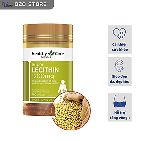 Mầm đậu nành điều hòa nội tiết Healthy Care Super Lecithin 100 viên