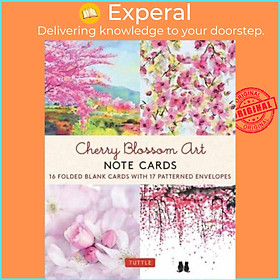 Sách - Cherry Blossom Art, 16 Note Cards - 16 Different Blank Cards with Envelo by Tuttle Studio (UK edition, paperback)