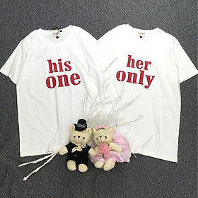 Áo thun đôi cao cấp chất liệu cotton 100% dành cho cặp đôi, thích hợp đi chơi, hẹn hò, chụp hình cưới C2.28