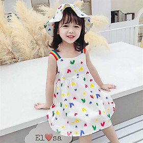 Váy đầm bé gái 2 dây trái tym
