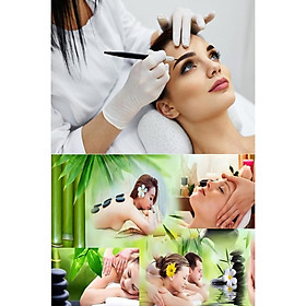 Mua TRANH DÁN KÍNH 3D SPA  PHUN XĂM 70x100-FLSPA8- MOKOSA FL111 ÁNH DƯƠNG