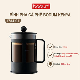 Bình pha trà, cà phê kiểu Pháp Bodum Kenya 500ml-1784-01, xuất xứ Bồ Đào Nha