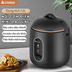 Nồi cơm mini- màu đen dành cho 1-2 người ăn, chín nhanh, tiện dụng -K1563