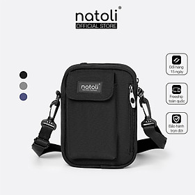 Túi đeo chéo unisex Street Crossbag chính hãng NATOLI chất vải canvas đi học đi chơi nhiều ngăn cá tính đơn giản nhỏ gọn