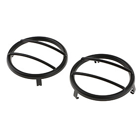 2 Pieces Black Turn Signal Light Decoration Ring For Jeep Wrangler 2007-2018
