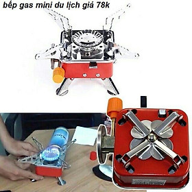 BẾP GA MINI DU LỊCH SIÊU NHỎ GỌN XẾP GỌN ĐƯỢC