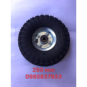 Mua Bánh xe dùng hơi 250 mm chất liệu cao su lắp xe đẩy hàng chất lượng cao