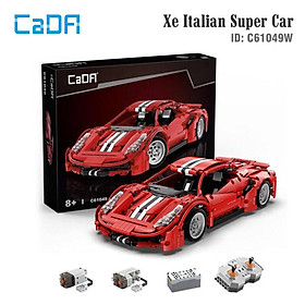 Đồ Chơi Lắp Ráp  Xếp Hình Điều Khiển Từ Xa Xe Italian Super Car – CADA C61049W tỷ lệ 1:12