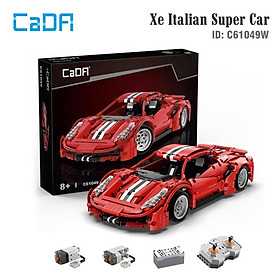 Đồ Chơi Lắp Ráp Xếp Hình Điều Khiển Từ Xa Xe Italian Super Car CADA