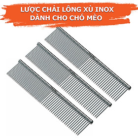 Lược Inox Cao Cấp Chải Lông Rối Lông Xù Cho Chó Mèo