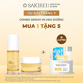 Combo Serum NMN và Kem dưỡng phục hồi da Sakirei NMN Revitalize từ Nhật Bản