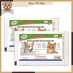 Men tiêu hóa cho chó mèo Biotic 5gr (Hỗ trợ đường ruột cho thú cưng)