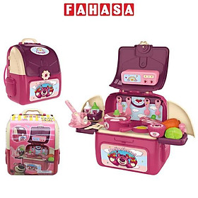 Đồ Chơi Nhà Bếp Dạng Ba Lô Gấu Dâu Lotso - Sweet Heart SH10133