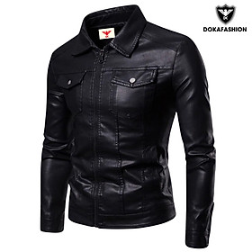 Áo khoác da nam lót lông siêu ấm cao cấp DAD32