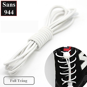 Dây giày không cần buộc Sans944 thông minh co giãn bản tròn cột giày thể thao sneaker nam nữ nhiều màu đen trắng xám