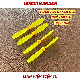 4 cánh quạt máy bay mini thuận nghịch 54,3mm trục 1mm - HM0098