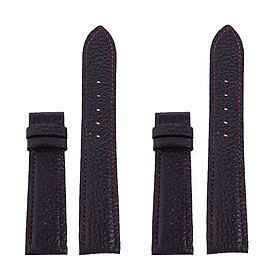 Dây đồng hồ da bò nhiều size màu tím đậm HJ8113-27-41