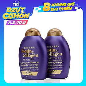 Bộ Dầu Xả Và Dầu Gội Ogx Biotin & Collagen 385ml
