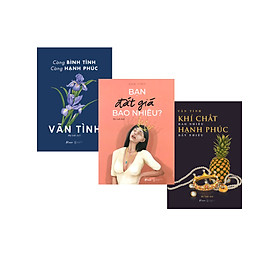 Combo Sách Của Vãn Tình: Bạn Đắt Giá Bao Nhiêu? (Bìa Hồng) + Càng Bình Tĩnh, Càng Hạnh Phúc + Khí Chất Bao Nhiêu, Hạnh Phúc Bấy Nhiêu (Bộ 3 Cuốn) (AZ)