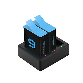 Bộ Dock Sạc 3 + 2 Pin Cho GoPro 9 Telesin - Bộ Combo Pin Sạc Cho GoPro Hero 9 (Hàng Chính Hãng)