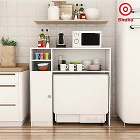 Mua   Miễn phí giao hàng và lắp đặt tại TP.HCM  Bộ bàn ăn thông minh xếp gọn kèm hệ tủ đồ - BA011