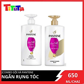 Combo Dầu gội Pantene ngăn rụng tóc 650G + Dầu xả Pantene ngăn rụng tóc 650G