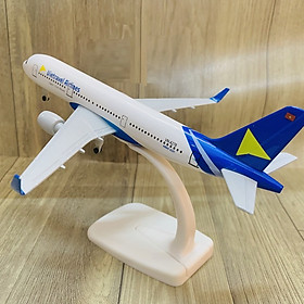Mô hình máy bay tĩnh A321 Vietravel 20cm có bánh xe