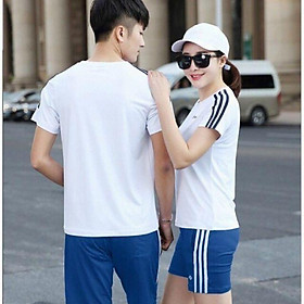 Đồ mặc nhà/Đồ bộ thể thao cặp unisex nam nữ chất thun lạnh cao cấp thoáng mát hút mồ hôi mặc hè sành điệu