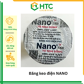 Băng keo điện NANO 20ya - màu đen - 1 cuộn
