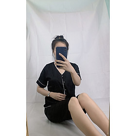 Pijama lưng nữ - đồ mặc nhà - vải lụa mềm mại