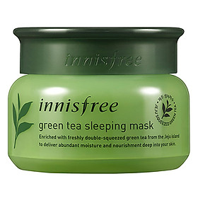Mặt Nạ Ngủ Dưỡng Ẩm Từ Trà Xanh Đảo Jeju Innisfree Green Tea Sleeping Mask (80ml) (New)