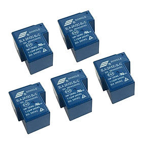 5pcs SONGLE 24V 1 CH Relay SLA-24VDC-SL-C 250V AC 30V 30A DC Workshop