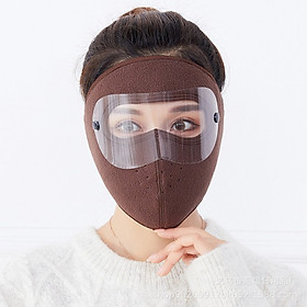 Khẩu trang ninja vải nỉ có kính chống bụi dán gáy che kín tai chống nắng chồng gió bụi chạy xe phượt nam nữ - khau trang ni