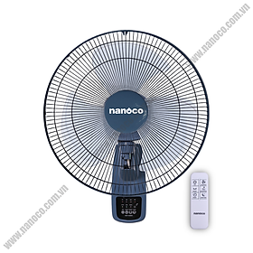 Quạt treo tường có remote Nanoco NWF1610RC-BL hàng chính hãng