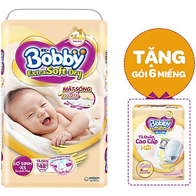 Tã dán Bobby Extra Soft Dry XS48 (dưới 5kg)