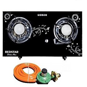 Mua Bếp Gas Hồng Ngoại Đôi Cao Cấp REDSTAR – Tặng bộ van dây - Hàng chính Hãng ( Màu Ngẩu Nhiên)