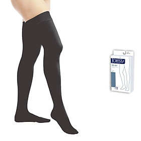 Vớ y khoa đùi Hỗ Trợ Điều Trị suy giãn tĩnh mạch chân JOBST Relief chuẩn áp lực 20-30mmHg (đen, kín ngón) (tất y khoa)