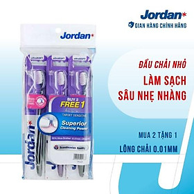 Bộ 3 bàn chải đánh răng Jordan Target Senstive