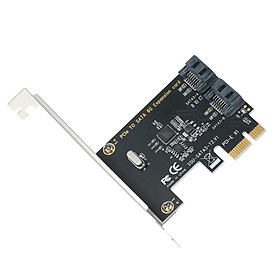 S-131 PCI-E to 2 SATA3.0 Adapter Card SATA Hard Disk Expansion Card High-speed Transmission Plug and Play