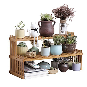 Mua Kệ vườn hoa trang trí Công Sở 2 tầng Office Bamboo Garden 30x47cm