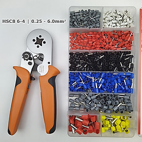 Kìm bấm cos vuông tròn pin I-WISS HSC8 6-4 tự điều chỉnh