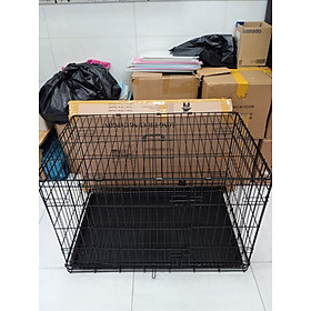 MẪU MỚI CHUỒNG CHÓ SIZE LỚN NAN SIÊU DÀY 90X60X70CM GẤP GỌN TIỆN LỢI DÀNH CHO PET LỚN