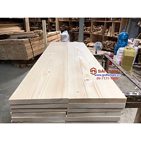 Mua - Tấm gỗ thông mặt rộng 22cm x dày 2cm x dài 120cm x láng nhẵn mịn 4 mặt