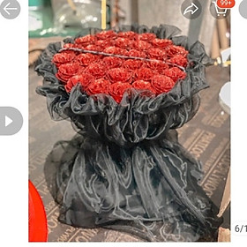Mua Bó Hoa Hồng Sáp Hình Trái Tim Hoa Sáp Làm Quà Tặng Valentine 14/2  8/3 DG-189