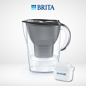 Bình lọc nước BRITA Marella Graphite 2.4L (có sẵn 1 lõi lọc Maxtra Plus 100L)